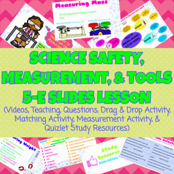 Preview of Science Safety, Measurement, & Tools 5-E Google Slides Lesson