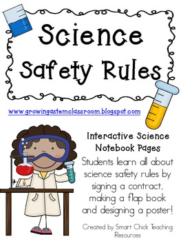 Preview of Science Safety Rules ~ Interactive Science Notebook Pack