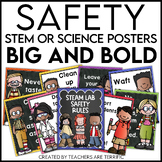 Science Safety Posters in Big and Bold Colors