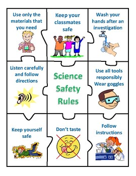 Preview of SCIENCE SAFETY RULES AND LAB TOOLS - CENTERS