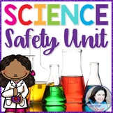 Science Safety Unit- Posters, Activities, Foldables, Scoot Game, and Unit Test