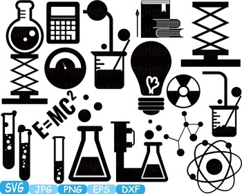 Download Science School Svg Clipart Scientist Chemistry Shape Outline Lesson Math 270s