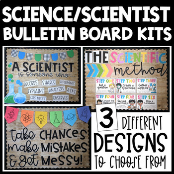 Preview of Science Bulletin Boards - Classroom Decor - Scientific Method Posters - Wall