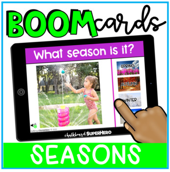 Preview of Science: Seasons BOOM CARDS {distance learning}