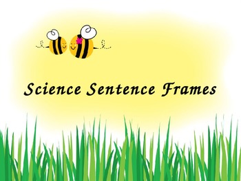 Preview of Science Sentence Frames
