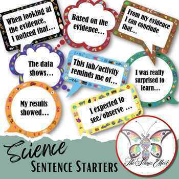 Preview of Science Sentence Starters