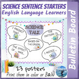 Science Sentence Starters for ELLs | Bulletin Board Poster