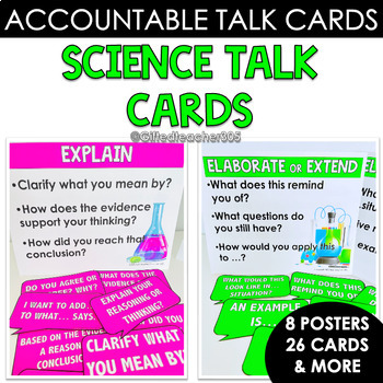 Preview of Science Sentence Stem Cards: Accountable Talk