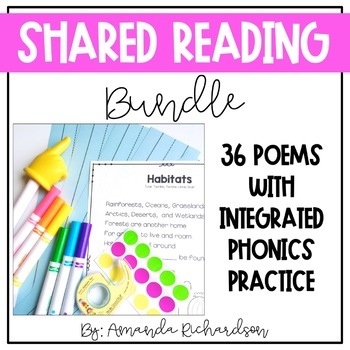 Preview of Shared Reading Poems: A Poetry Bundle for Kindergarten and 1st