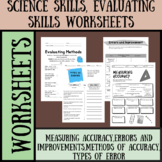 Science Skills, Evaluating Skills worksheets