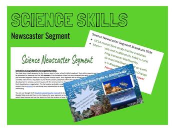 Preview of Science Skills: Newscaster Segment