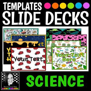 Preview of Science Slides Templates with Editable Font for Classroom or Virtual!