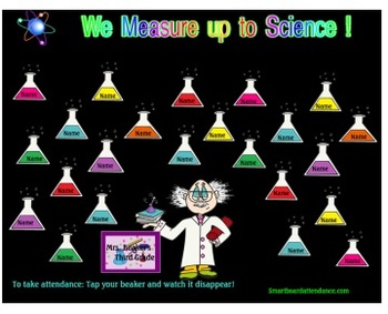 Preview of Science Smartboard Attendance
