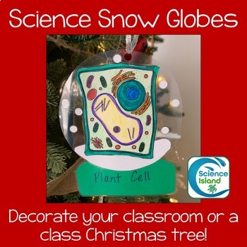 Preview of Science Snow Globe Ornaments - FREE RESOURCE