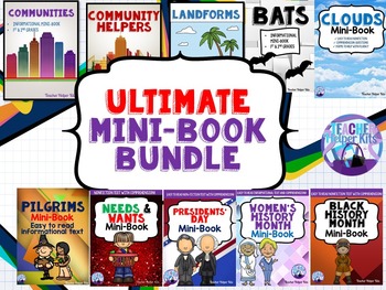 Preview of Science & Social Studies Informational Texts Mini-Book Bundle