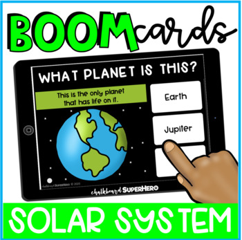 Preview of Science: Solar System BOOM CARDS {distance learning}