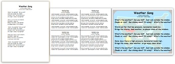 Preview of Science Song - Weather Song about High and Low Pressure