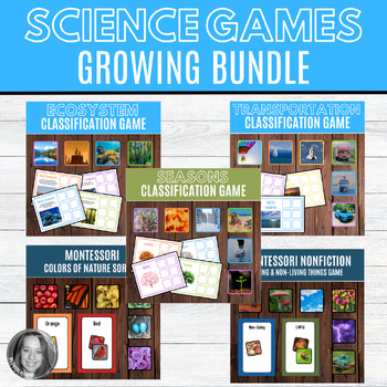 Preview of Science Sorting Games Growing Bundle