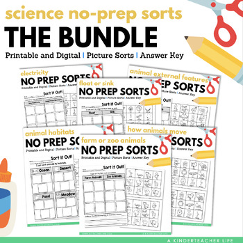 Preview of Science Sorts The Bundle Digital and Printable