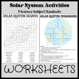 Science: Space & Solar System Worksheets | Planets, Fun Fa