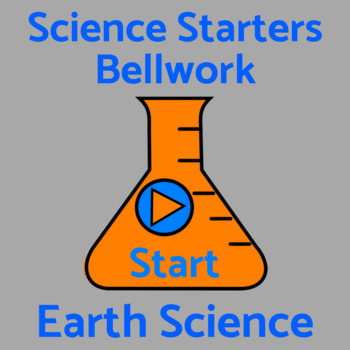 Preview of Bell Ringers Bell Work Warm Ups 50 Earth Science Problem of the Day Questions