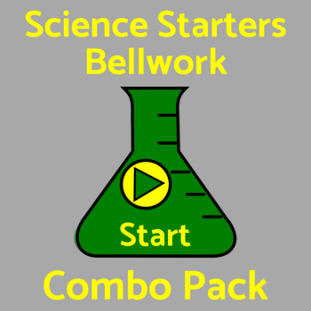 Preview of Bell Ringers Bell Work Warm Ups 200 Problem of the Day Science Questions