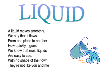 Preview of Science States of Matter Poems Solid Liquid Gas ELL