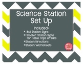 Science Station Set Up