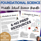 Science Sub Plan Bundle Middle School Introduction to Scie