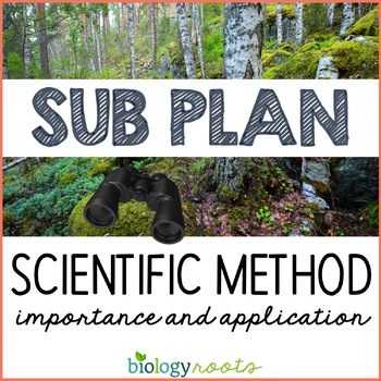 Preview of Science Sub Plan - Scientific Method