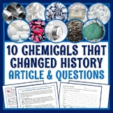 Science Sub Plan Top 10 Chemicals that Changed History Rea