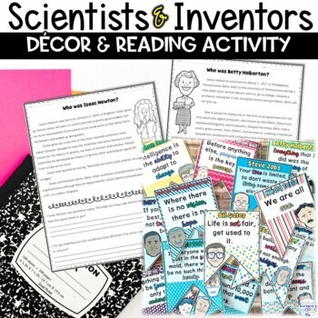 Preview of Science Sub Plan Worksheets and Classroom Decor