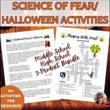 Science Sub Plans 6th 7th 8th Grades Science of Fear/Hallo