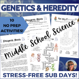 Genetics & Heredity Middle School Science Sub Plan Indepen