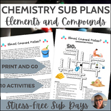 Science Sub Plans Chemistry Elements and Compounds Indepen