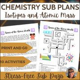 Science Sub Plans Chemistry Isotopes and Atomic Mass Indep