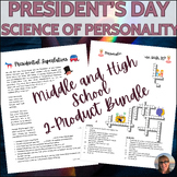Science Sub Plans Middle School Presidents Day & Personali