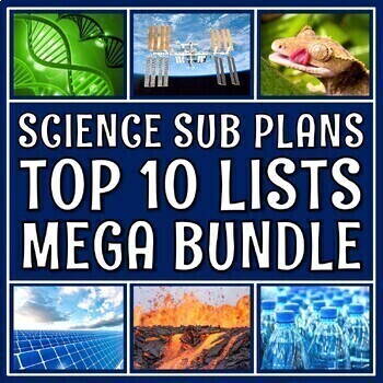 Preview of Emergency Science Sub Plans for Middle and High School MEGA SAVINGS BUNDLE