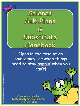 Preview of Science Sub Plans with EDITABLE Substitute Handbook