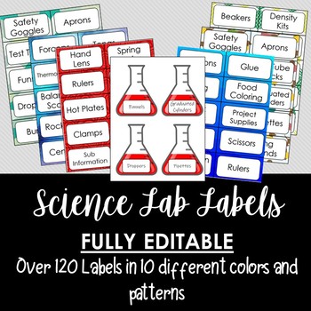 Preview of Science Supply Labels- 170 Pages!!