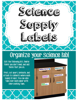 100 Useful items for a science supply cabinet 