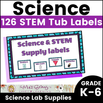 Preview of Science Supply labels | Science Lab Supplies | STEM Supplies