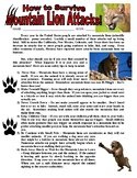 Science Survival Article - Mountain Lion Attack! (animals 