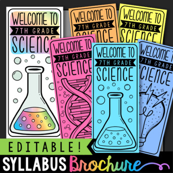Preview of Science Syllabus Brochure | Meet the Teacher Science | Science Back to School