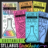 Science Syllabus Brochure | Meet the Teacher Science | Sci