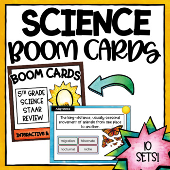 Preview of Science TEKS Boom Card Sets - Fifth Grade