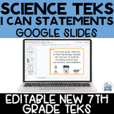 Science TEKS I Can Statements 7th Grade