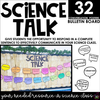 Preview of Science Talk Bulletin Display  | Posters | Conversation Starters |Student Sheets