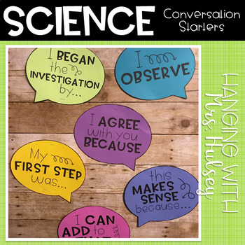 Preview of Science Conversation Starter Posters
