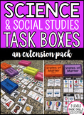 Science & Social Studies Task Boxes (Pre K, kindergarten, 